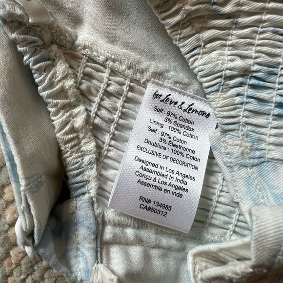 For Love & Lemons Chantal Top in Blue - Picture 10 of 11